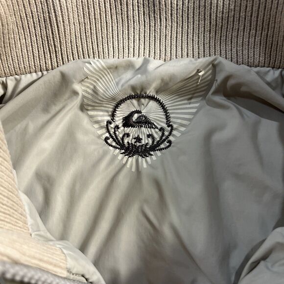 Quiksilver Jacket Boys Small Reversible Tan EUC‎ - Picture 5 of 16